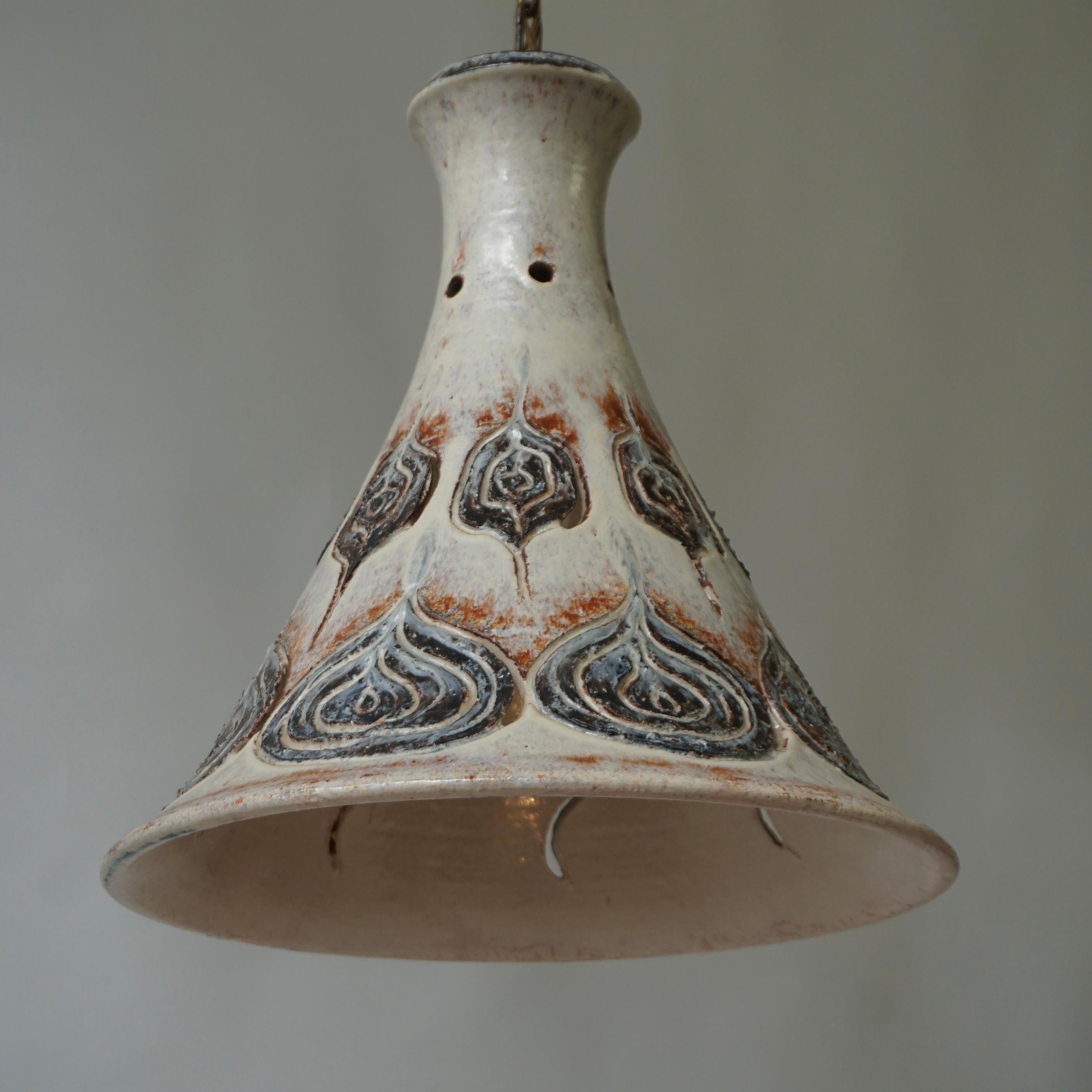 Danois Lampe suspendue danoise emblématique en céramique en vente