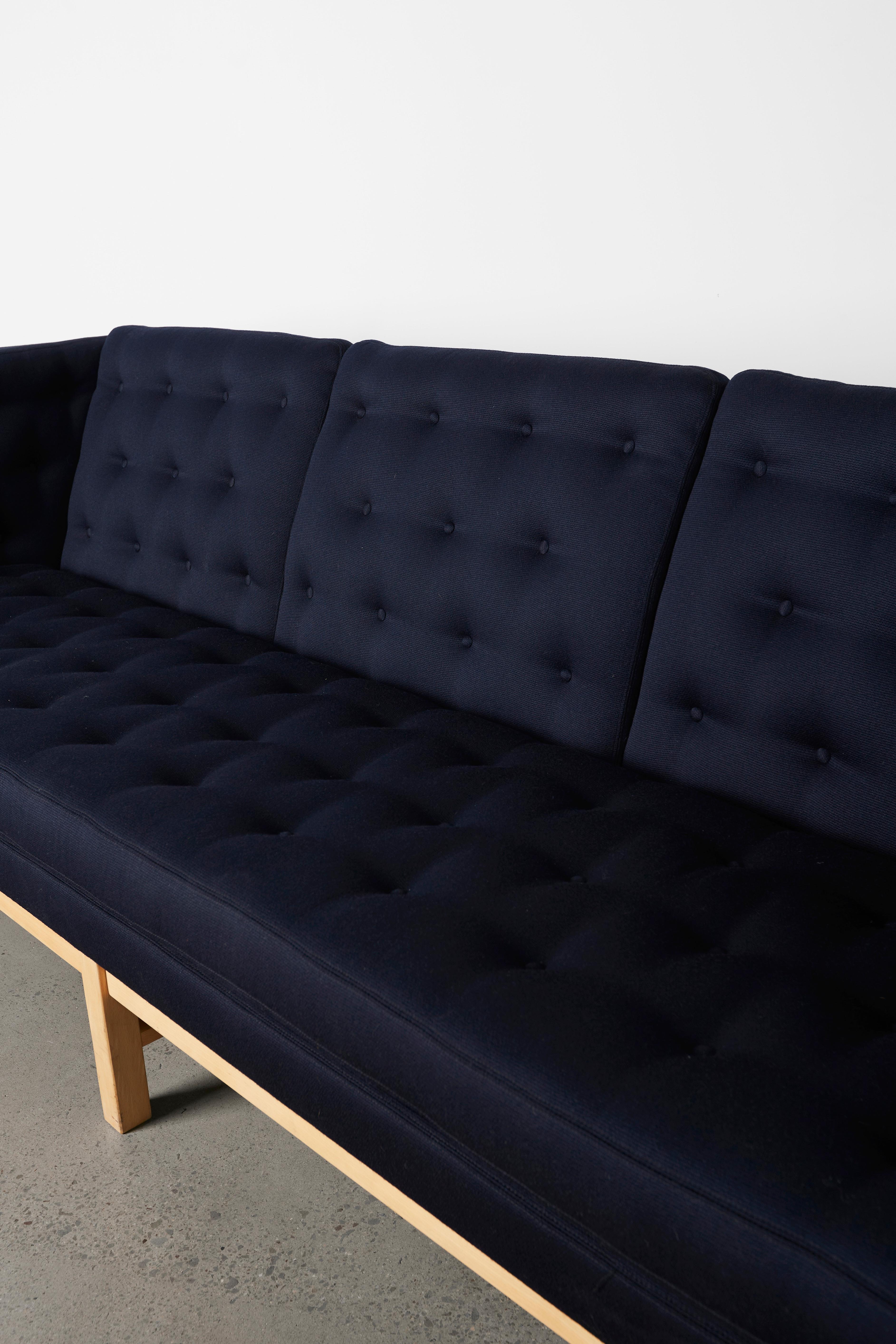 Fabric Iconic Danish 'EJ 315' 3 seat sofa designed by Erik Ole Jorgensen For Sale