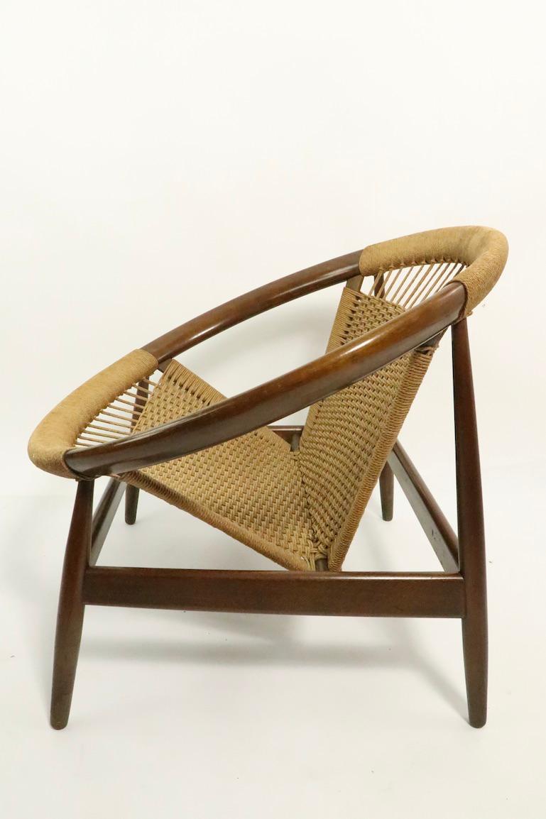 Iconic Danish Modern Ringstol Chair by Illum Wikkelso 5