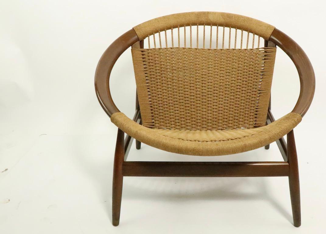 20th Century Iconic Danish Modern Ringstol Chair by Illum Wikkelso
