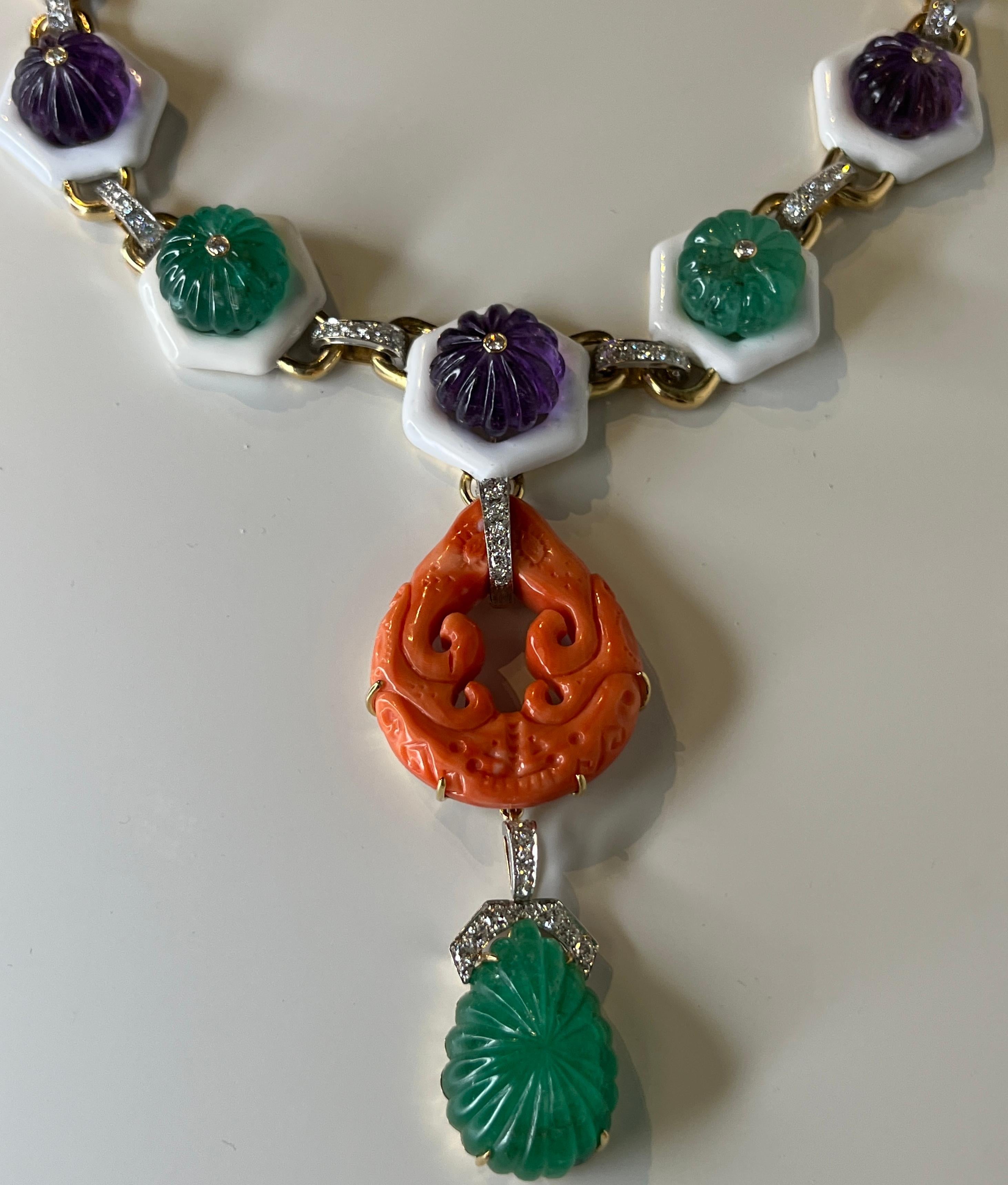 Collier IConone David Webb en vente 6