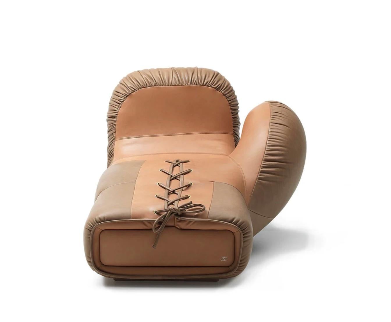 Mid-Century Modern Canapé ou chaise longue emblématique De Sede Boxing Glove DS-2878/10 version droite en vente