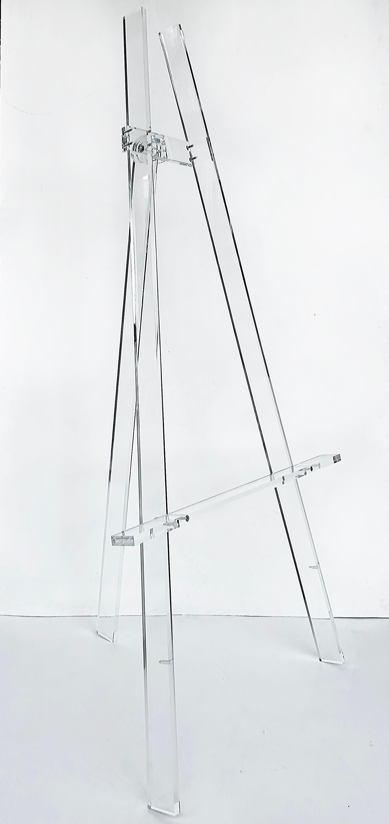 Iconic Design Gallery Custom Made Folding Lucite Easel in the Mid-Century Style

Offered for sale is a custom made folding easel in the mid-century modern style.  This is a new easel which we designed and are manufacturing. 


 It folds and the