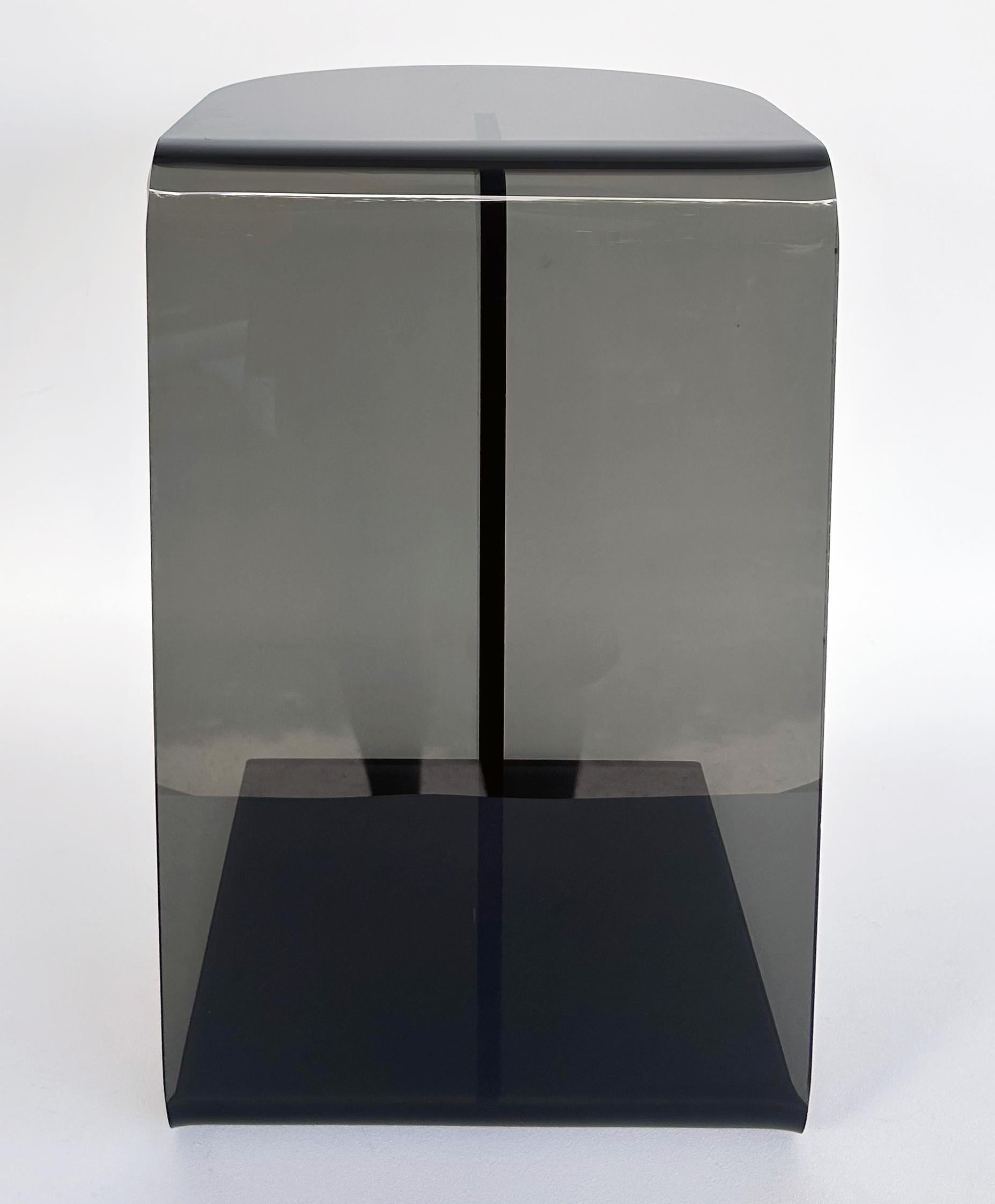 Iconic Design's Custom Smoked Acrylic Side Drinks Table, Many Available ...