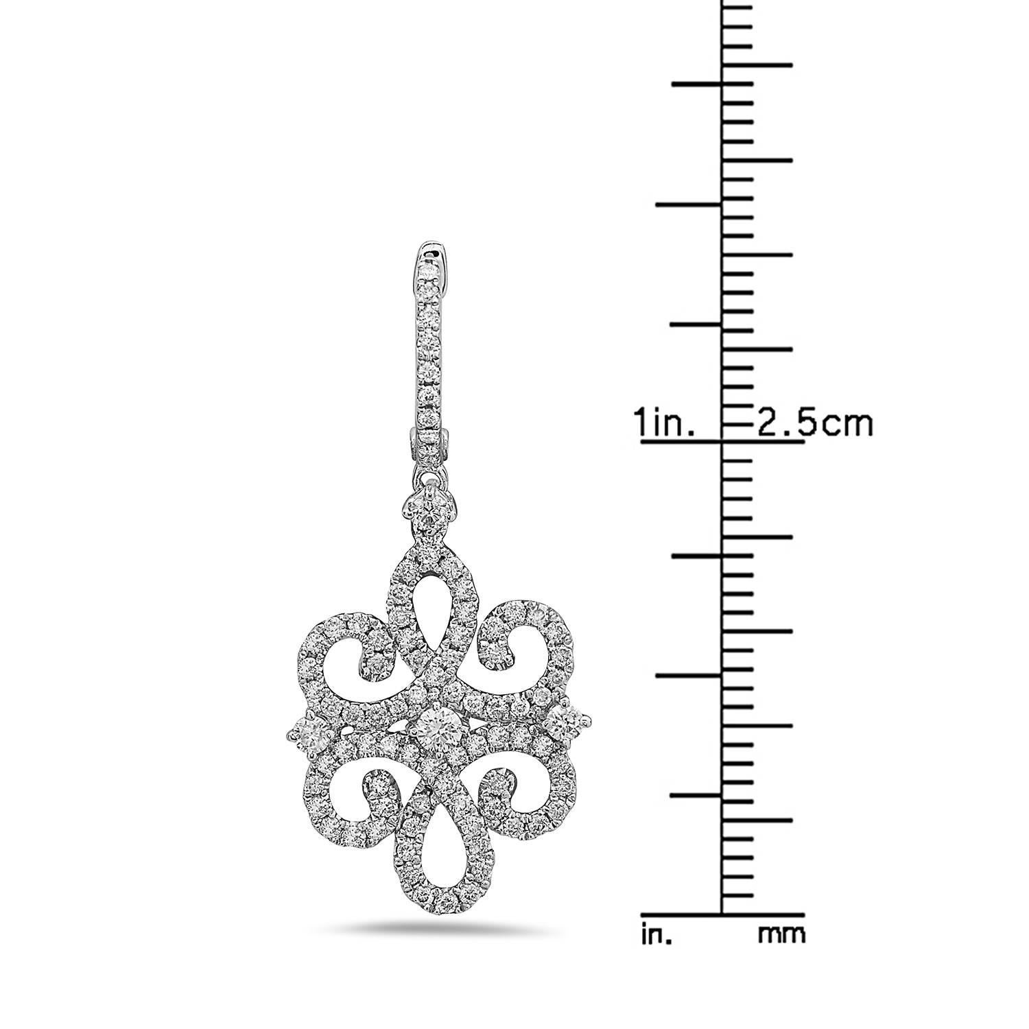 Modern Emilio Jewelry Iconic Diamond Earrings