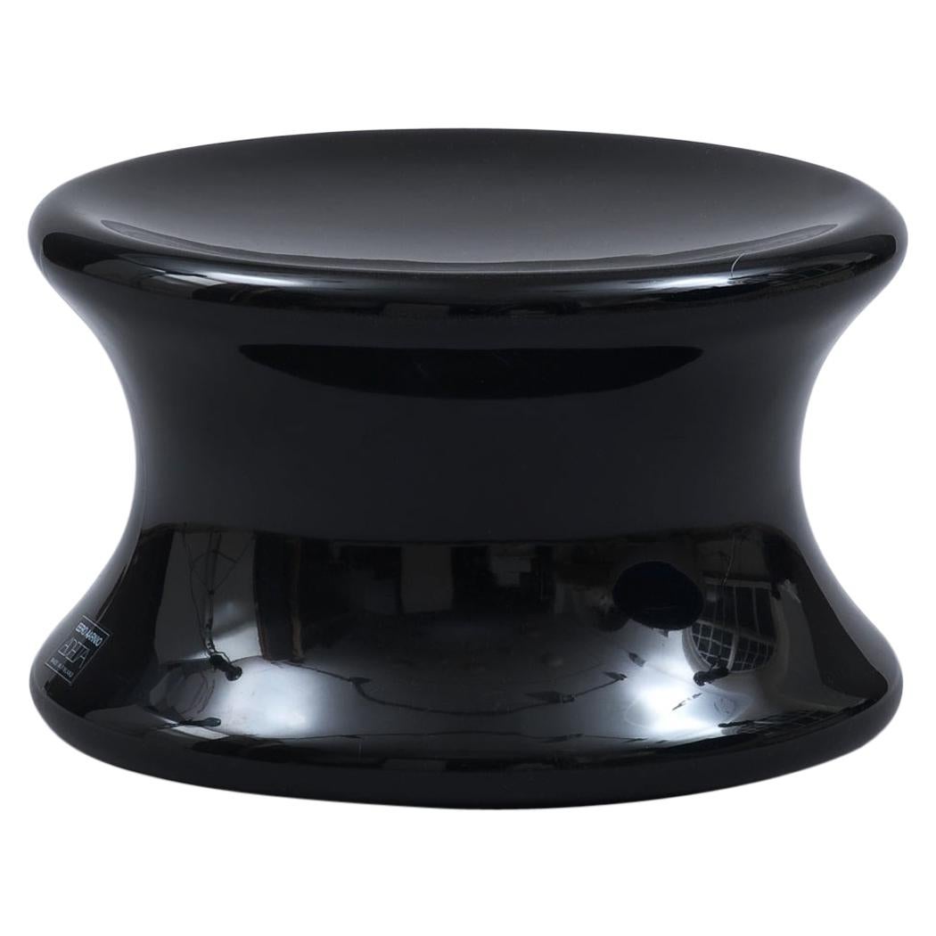 Iconic Eero Aarnio Large Black Mushroom Stool For Sale