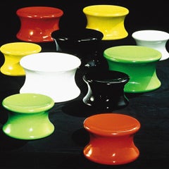 Icons Eero Aarnio Petit tabouret noir en forme de champignon
