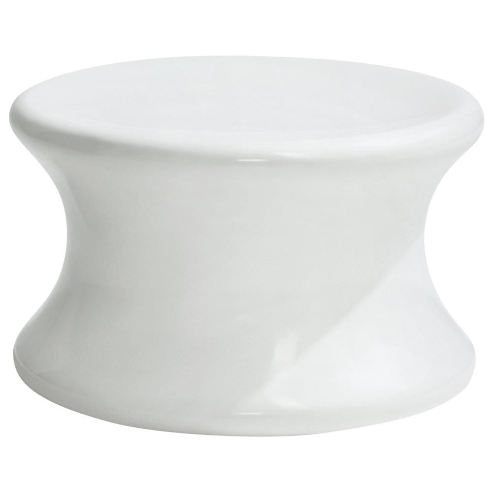 Petit tabouret champignon blanc emblématique d'Eero Aarnio