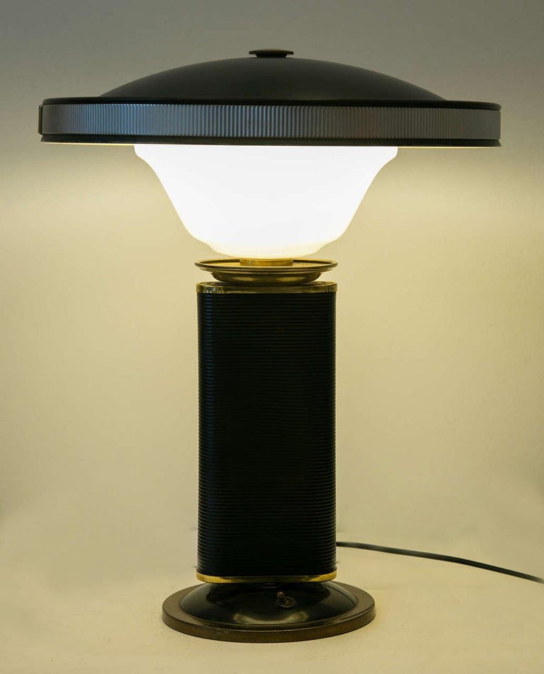 Iconic Eileen Gray Table Lamp by Jumo, circa 1950 For Sale 2