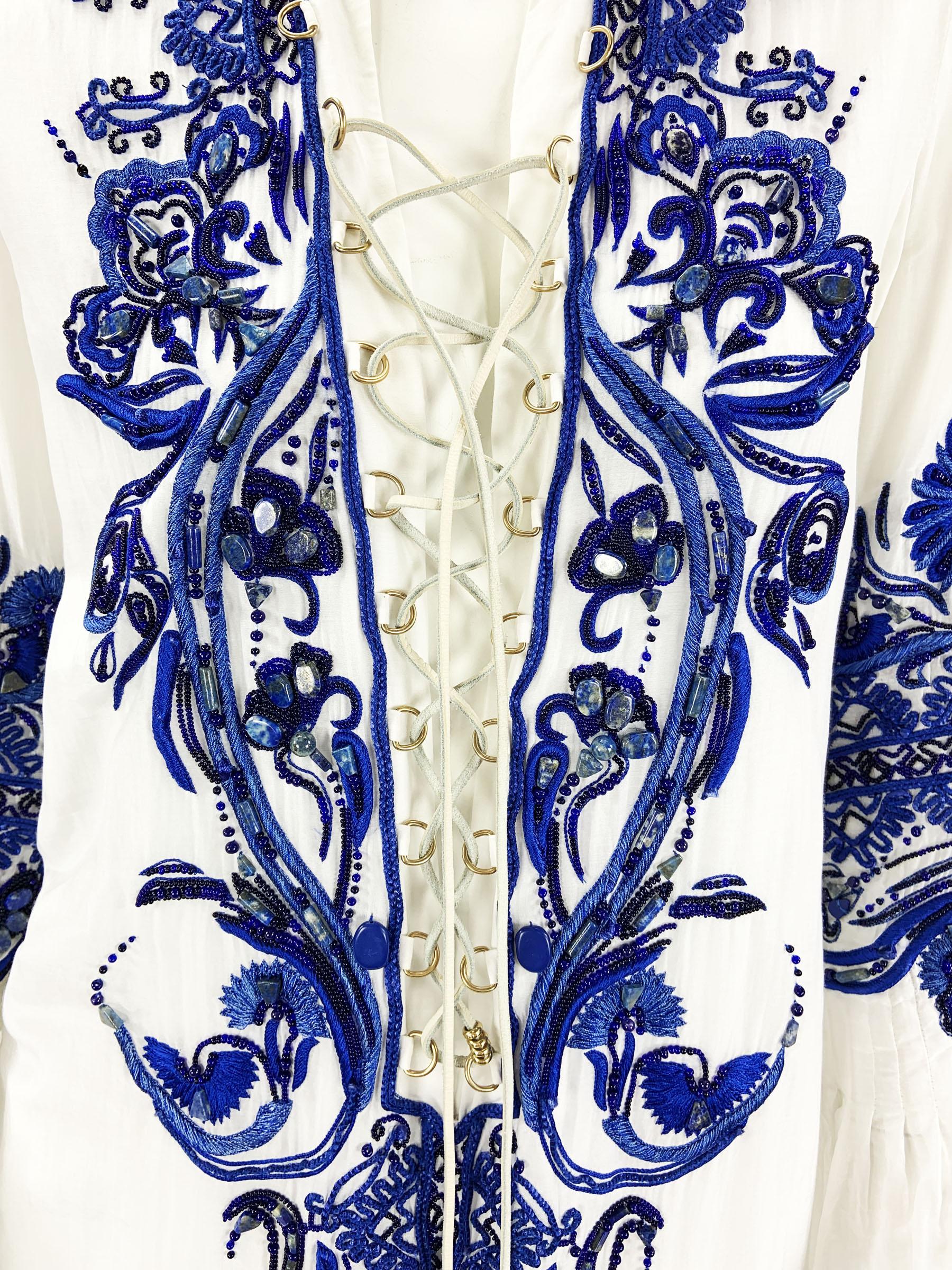 Iconic Emilio Pucci White Embroidered and Beaded Mini Lace Iconic Emilio Pucci White Embroidered and Beaded Mini Lace