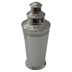 Iconic English Art Deco Cocktail Shaker by Barker Brothers