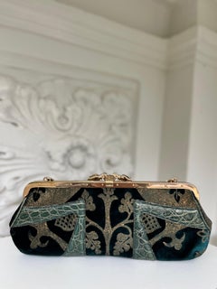 Iconic extremely rare Tom Ford for Gucci Damask « Dragon » purse FW 2004