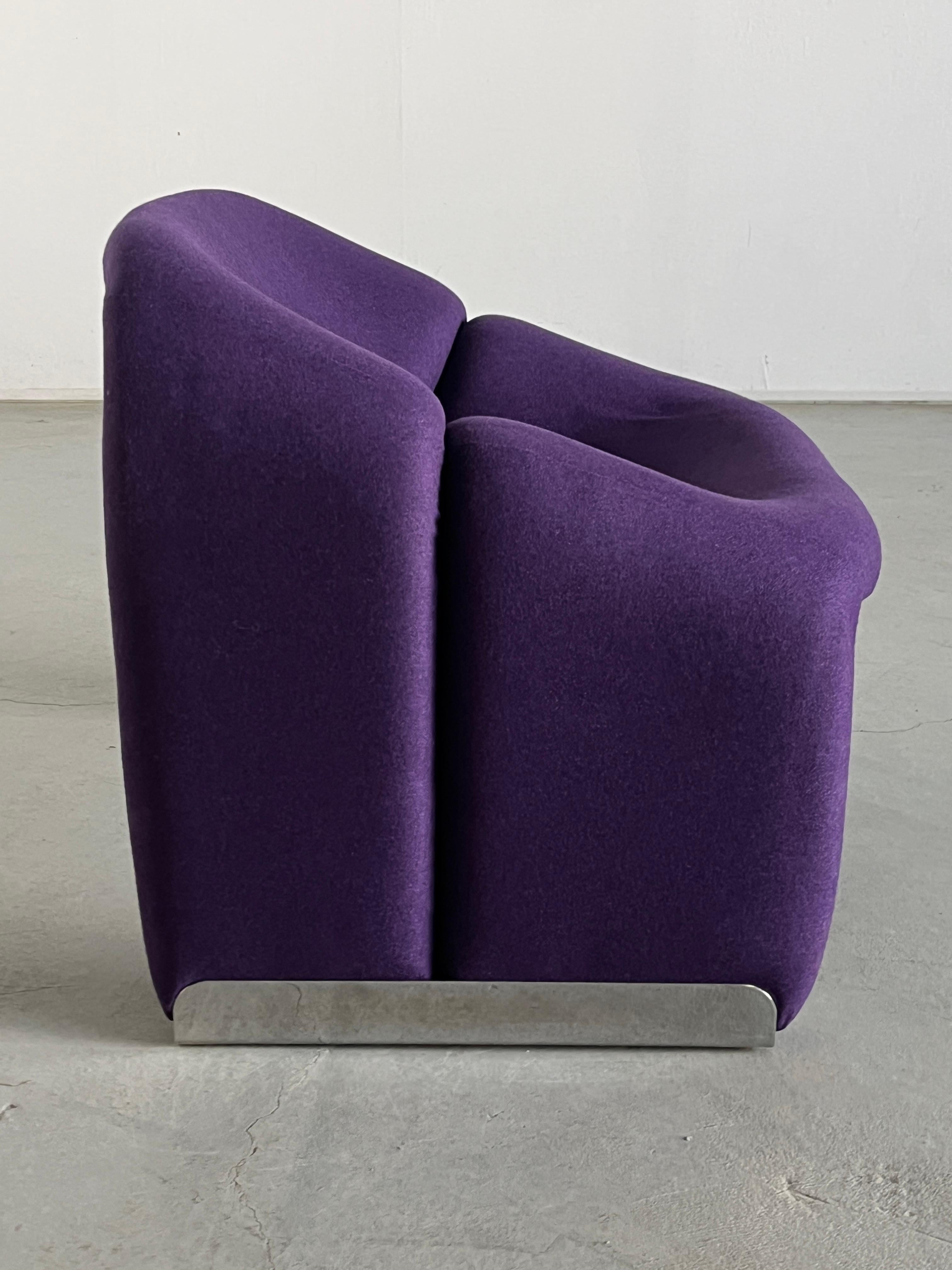 Iconic F598 ‘Groovy’ Chair by Pierre Paulin for Artifort, Purple Upholstery, 80s In Good Condition For Sale In Zagreb, HR