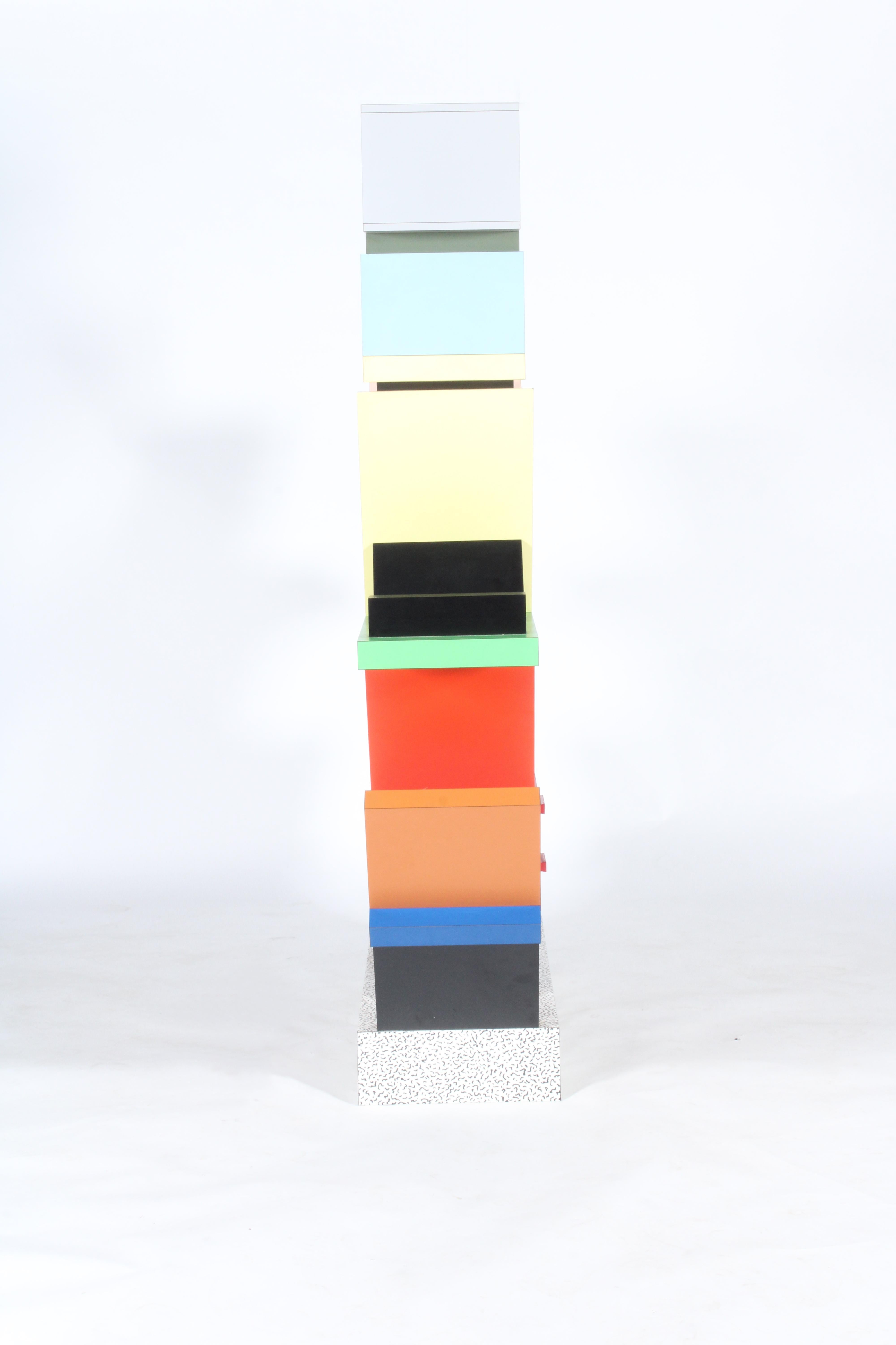 Bibliothèque emblématique Memphis Milano Carlton de Ettore Sottsass, première édition 5