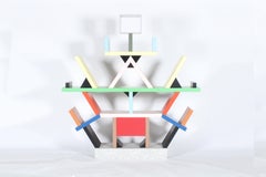 Bibliothèque emblématique Memphis Milano Carlton de Ettore Sottsass, première édition