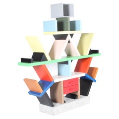 Iconic First Edition Memphis Milano Carlton Bookcase By Ettore Sottsass 