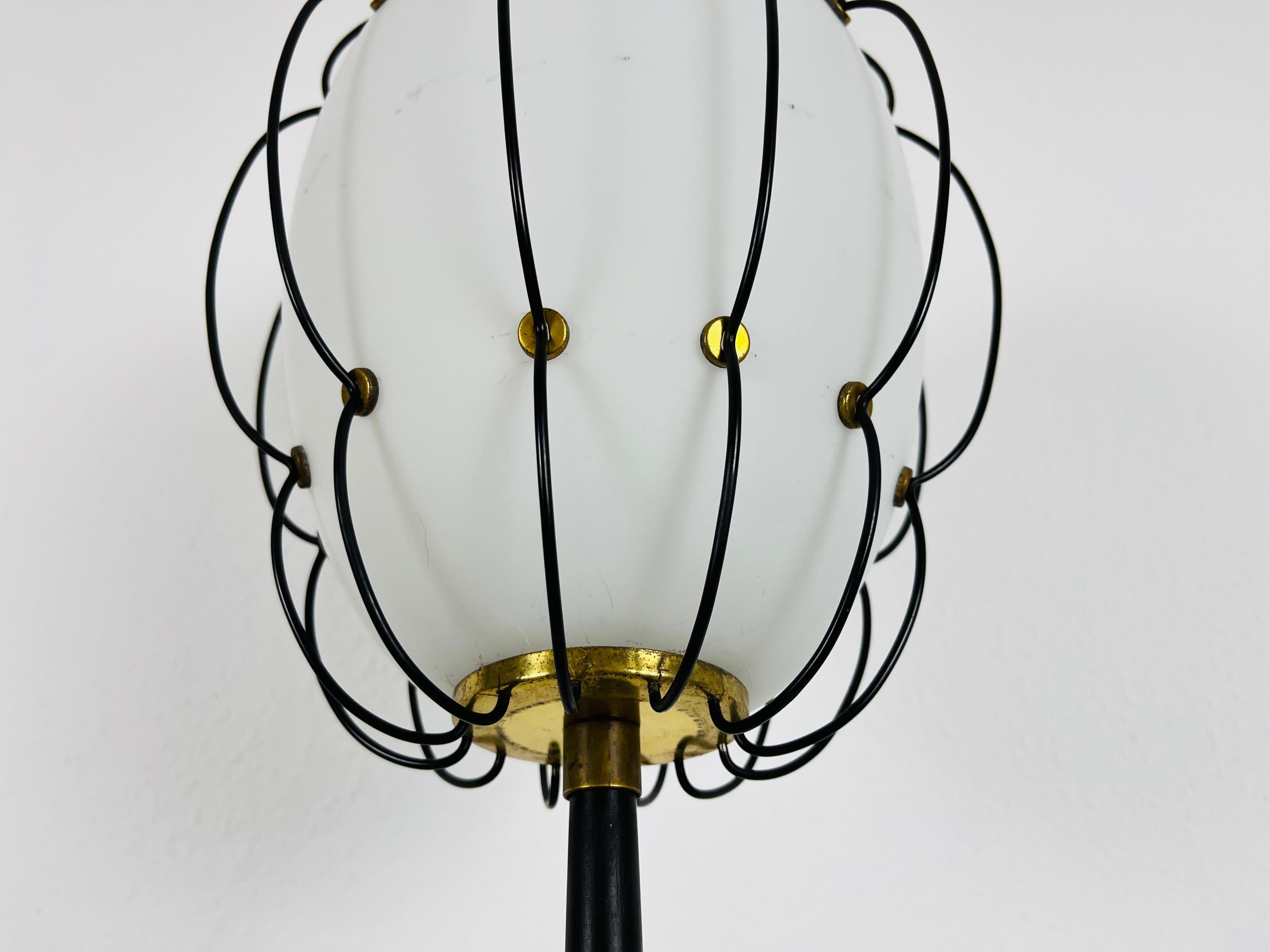 Metal Iconic Floor Lamp by Angelo Lelli for Arredoluce, 1950s For Sale