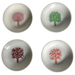 Vintage Iconic Four Seasons Design Ashtrays, Set '4' NYC Restaurant by Emil Antonucci