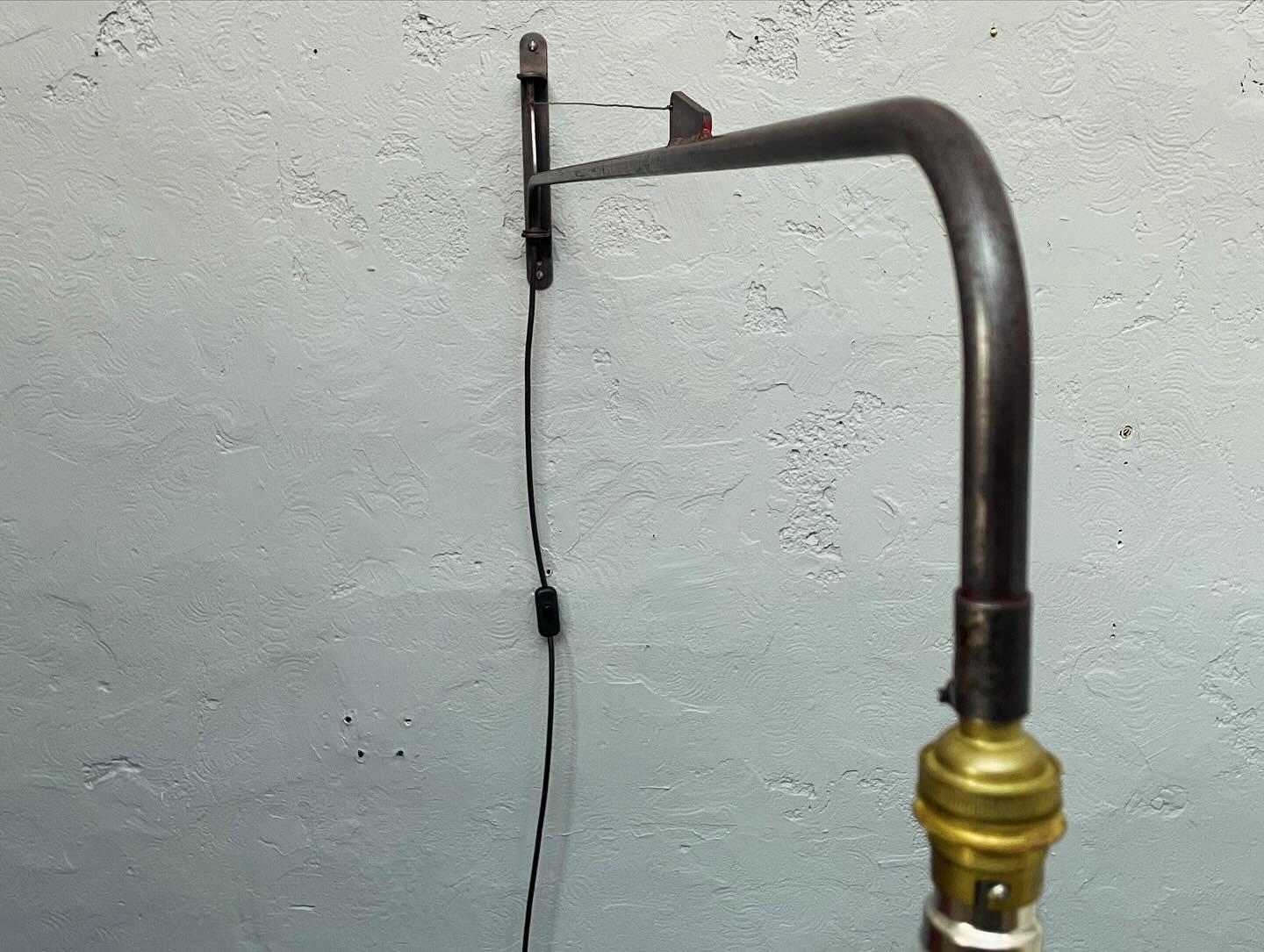 Hand-Crafted Iconic French Industrial Wall Lamp By Jean Prouve  For Sale