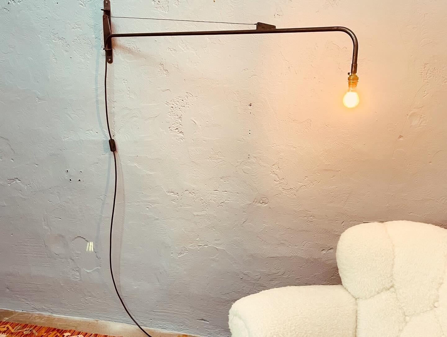 Iconic French Industrial Wall Lamp By Jean Prouve  For Sale 2