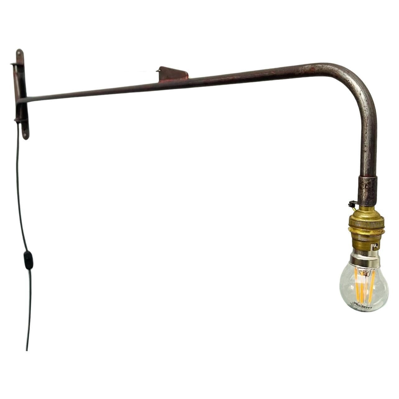 Iconic French Industrial Wall Lamp By Jean Prouve  For Sale