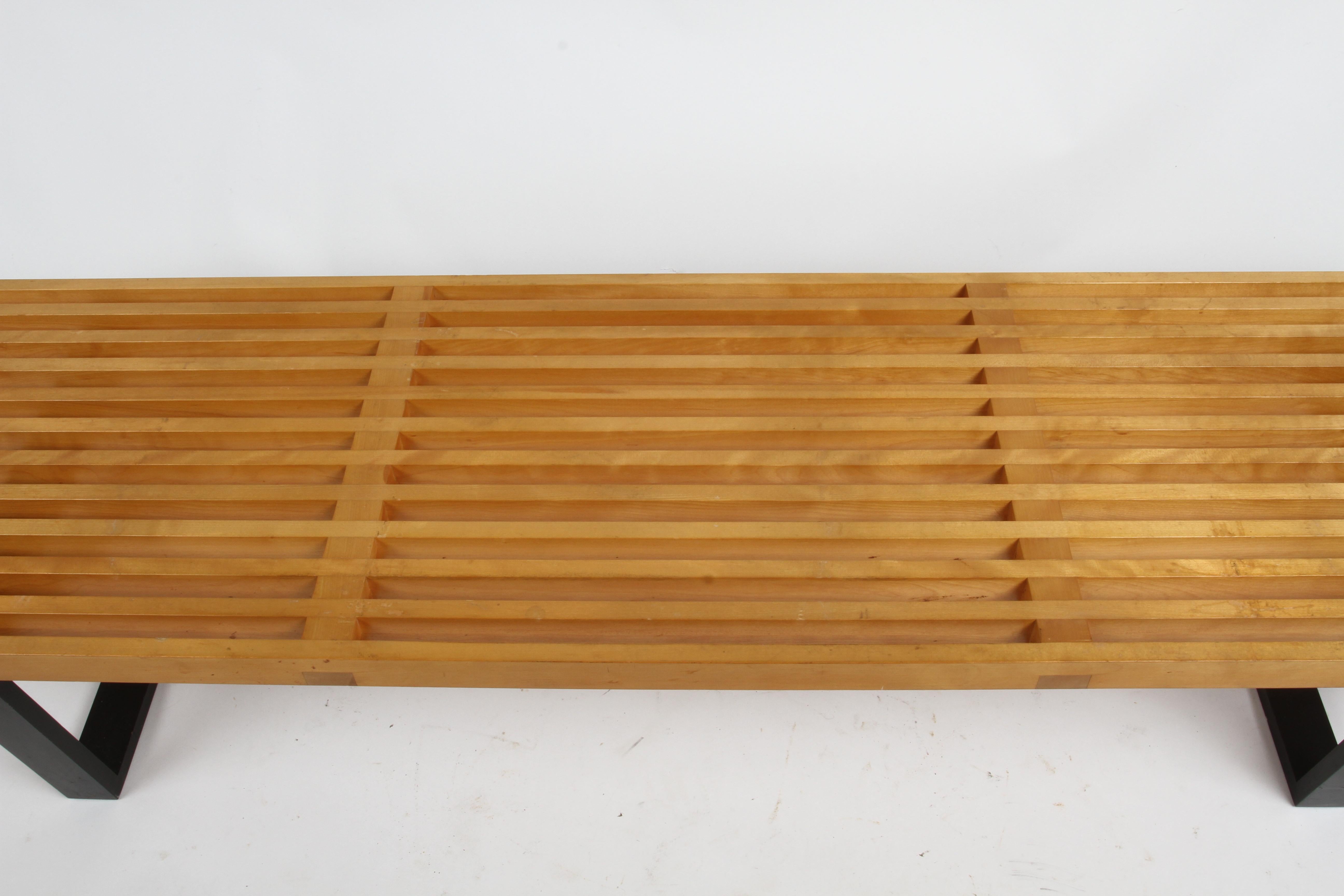North American Iconic George Nelson #4691 Vintage Slat Bench for Herman Miller Uncommon 68