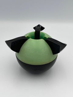 Iconic Green 1932 Art Deco Bakelite Tennis Ball Ashtray by Roanoid Ltd for Roxon