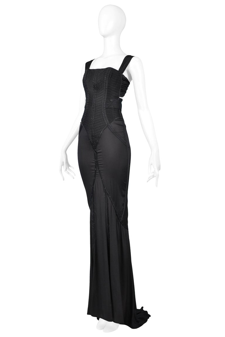 Iconic Gucci by Tom Ford Black Corset Evening Gown Runway 2003 at 1stDibs | gucci  evening gown, gucci corset dress, gucci evening gowns
