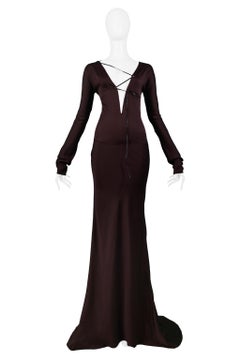 Iconic Gucci by Tom Ford Gothic Evening Gown  2002 Runway