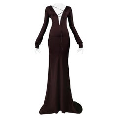 Iconic Gucci by Tom Ford Gothic Evening Gown  2002 Runway