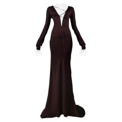 Iconic Gucci by Tom Ford Gothic Evening Gown  2002 Runway 