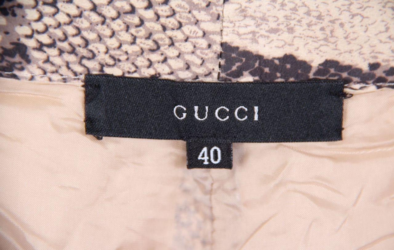 SS 2000 GUCCİ by Tom Ford phyton print pants runway  Iconic For Sale 2