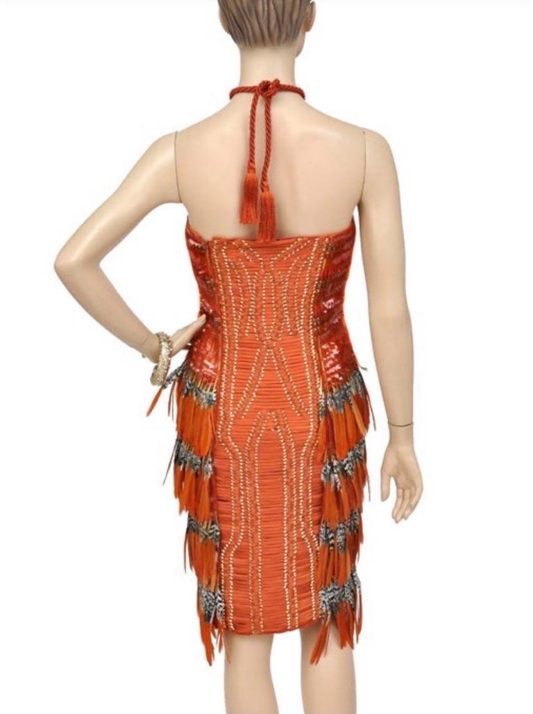 knee length dresses for ladies Gucci Tan Leather Lace-Up Dress