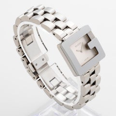 Iconic Gucci G watch Ref 3600L. Silver Dial, Stainless Steel 23mm Case. B&P's.