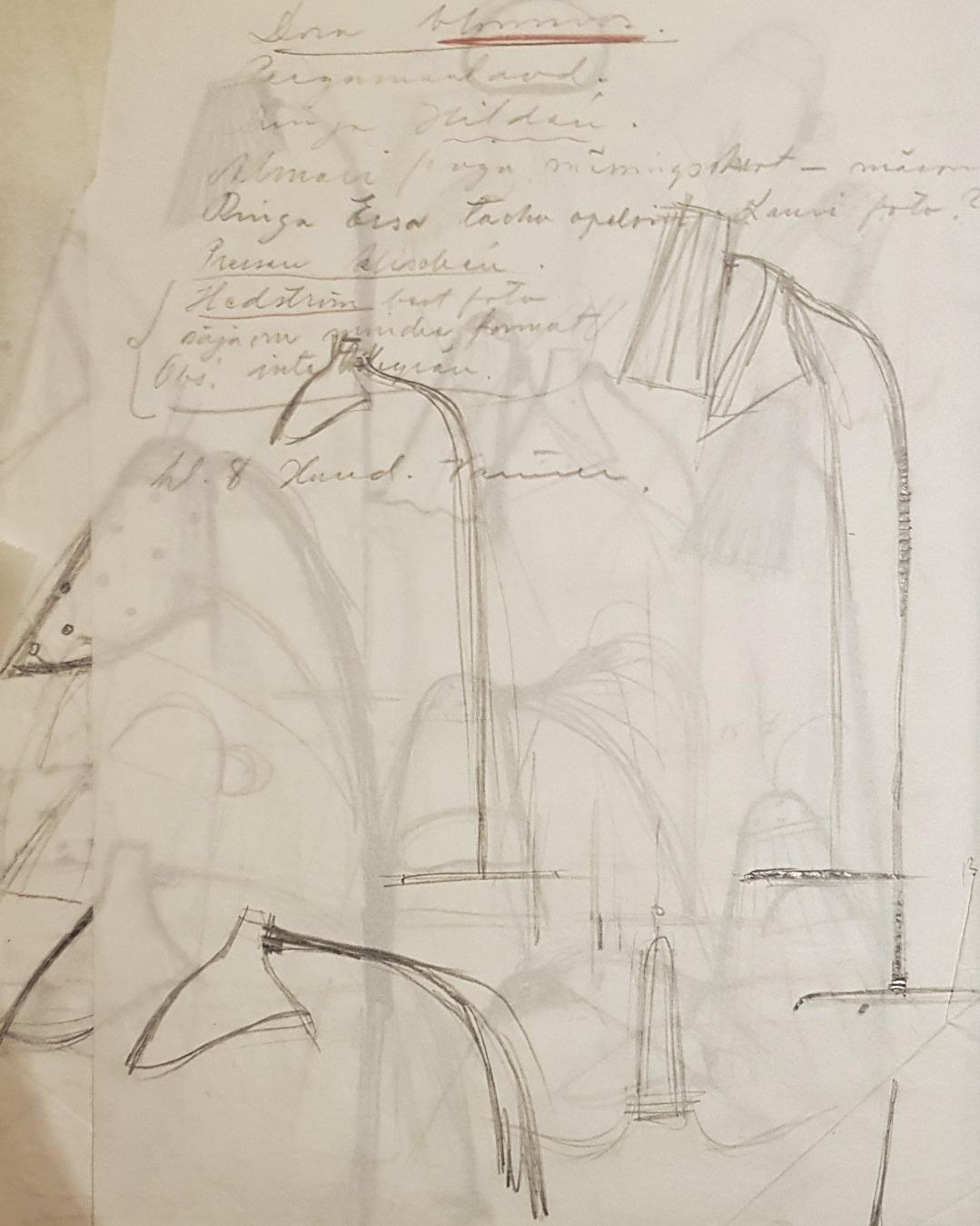 Iconica lampada da terra Gunnel Nyman Domus Academica in ottone traforato, Idman 1947 in vendita 11