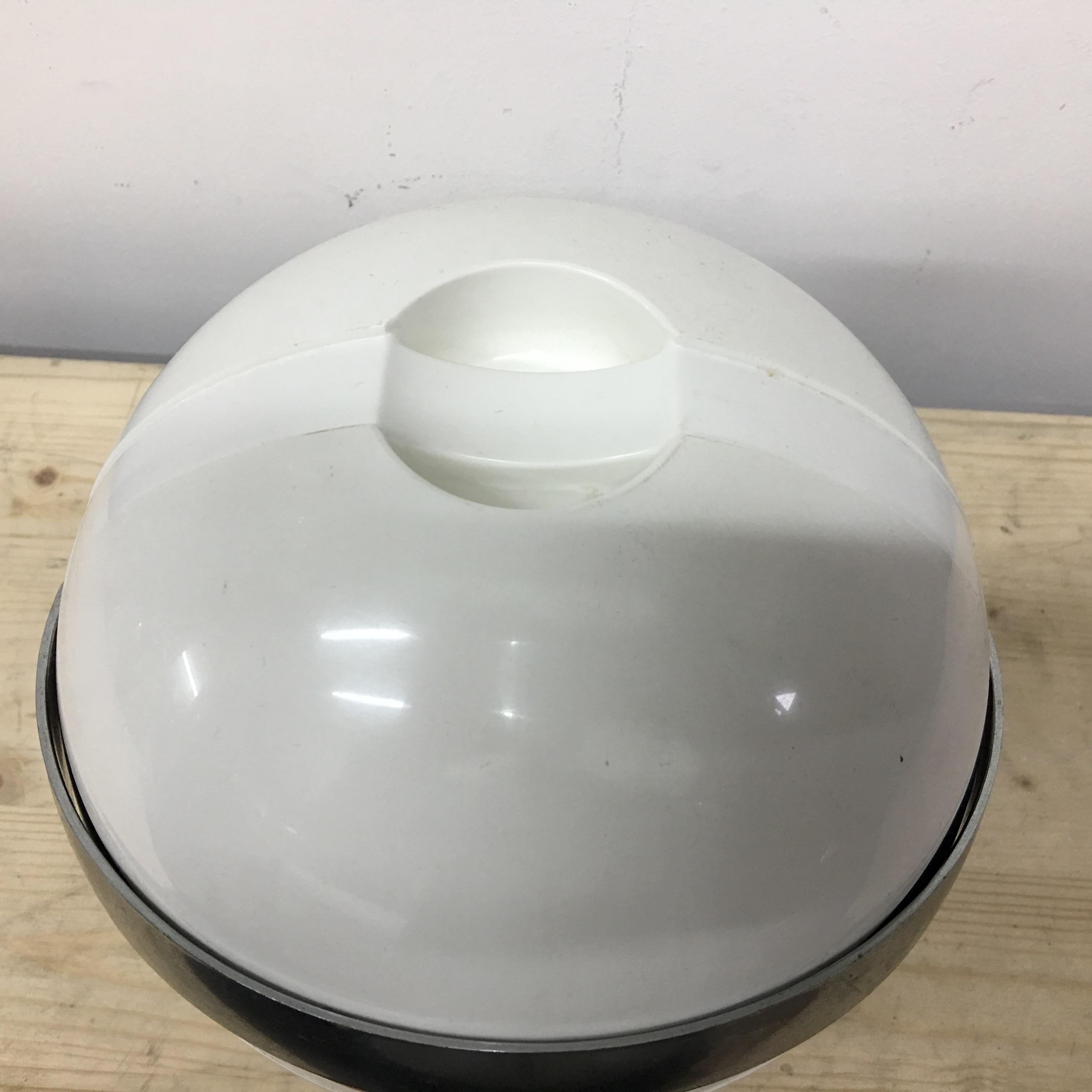 Mid-Century Modern 1970s Paolo Tilche Iconic Guzzini Space Age Ice Bucket
