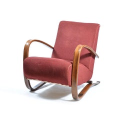 Iconic H269 Armchair by Jindrich Halabala, Czechoslovakia, circa 1930