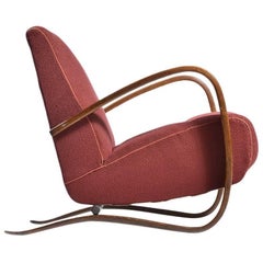 Iconic H269 Armchair by Jindrich Halabala, Czechoslovakia, circa 1930