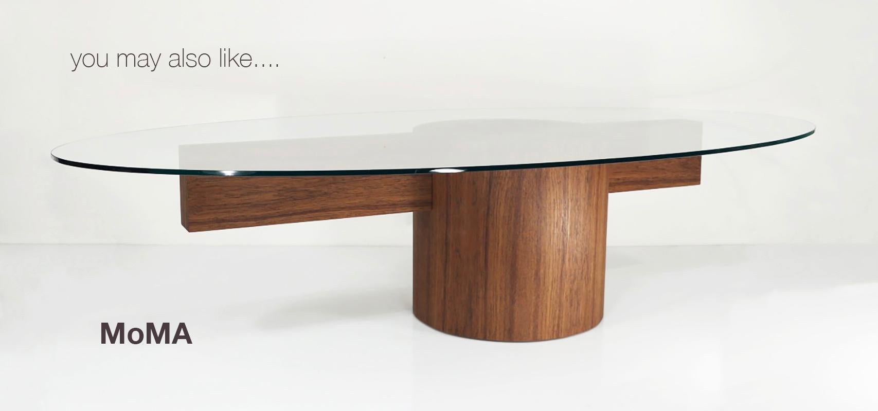 Contemporary Iconic 'Hal' Dining Pedestals with Beam