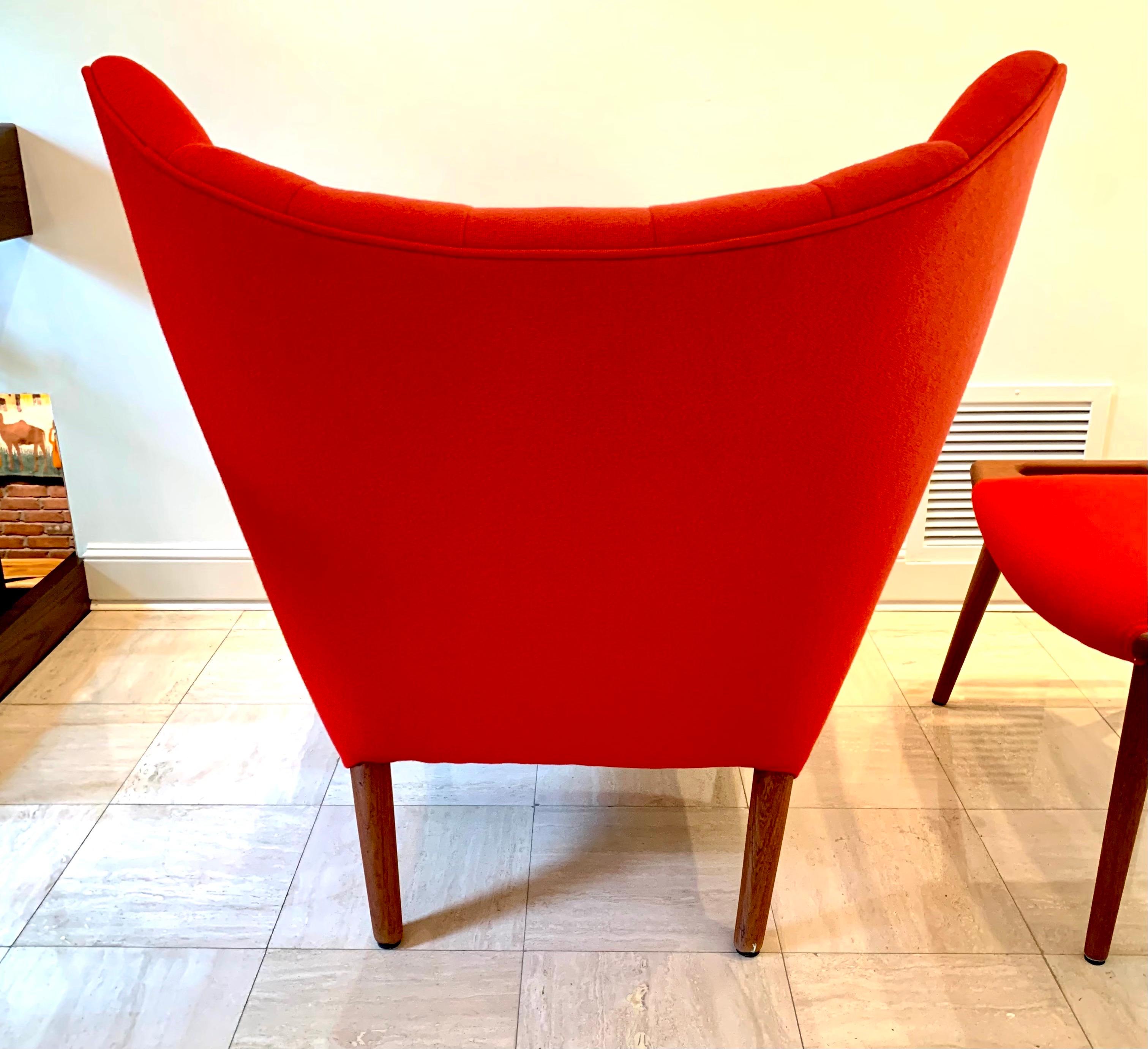 Iconic Hans J. Wegner Signed Papa Bear Chair & Ottoman AP-19 & AP-29 7