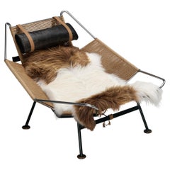 Iconic Hans Wegner ‘Flag Halyard’ Lounge Chair Early Edition Model GE225
