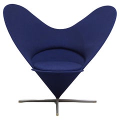 Iconic 'Heart Cone' Chair by Verner Panton for Plus Linje, 1958