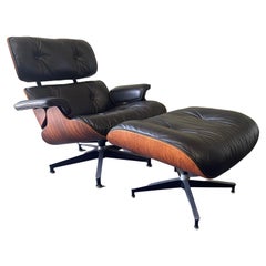 Iconic Herman Miller Eames Rosewood Lounge Chair and Ottoman, Model 670 & 671
