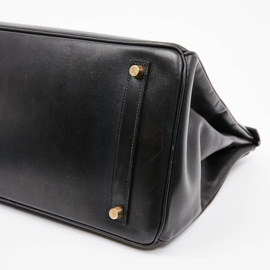 Iconic HERMES Birkin 35 in Black Box Leather 1