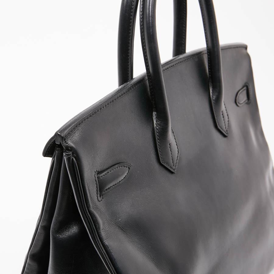 Iconic HERMES Birkin 35 in Black Box Leather 3