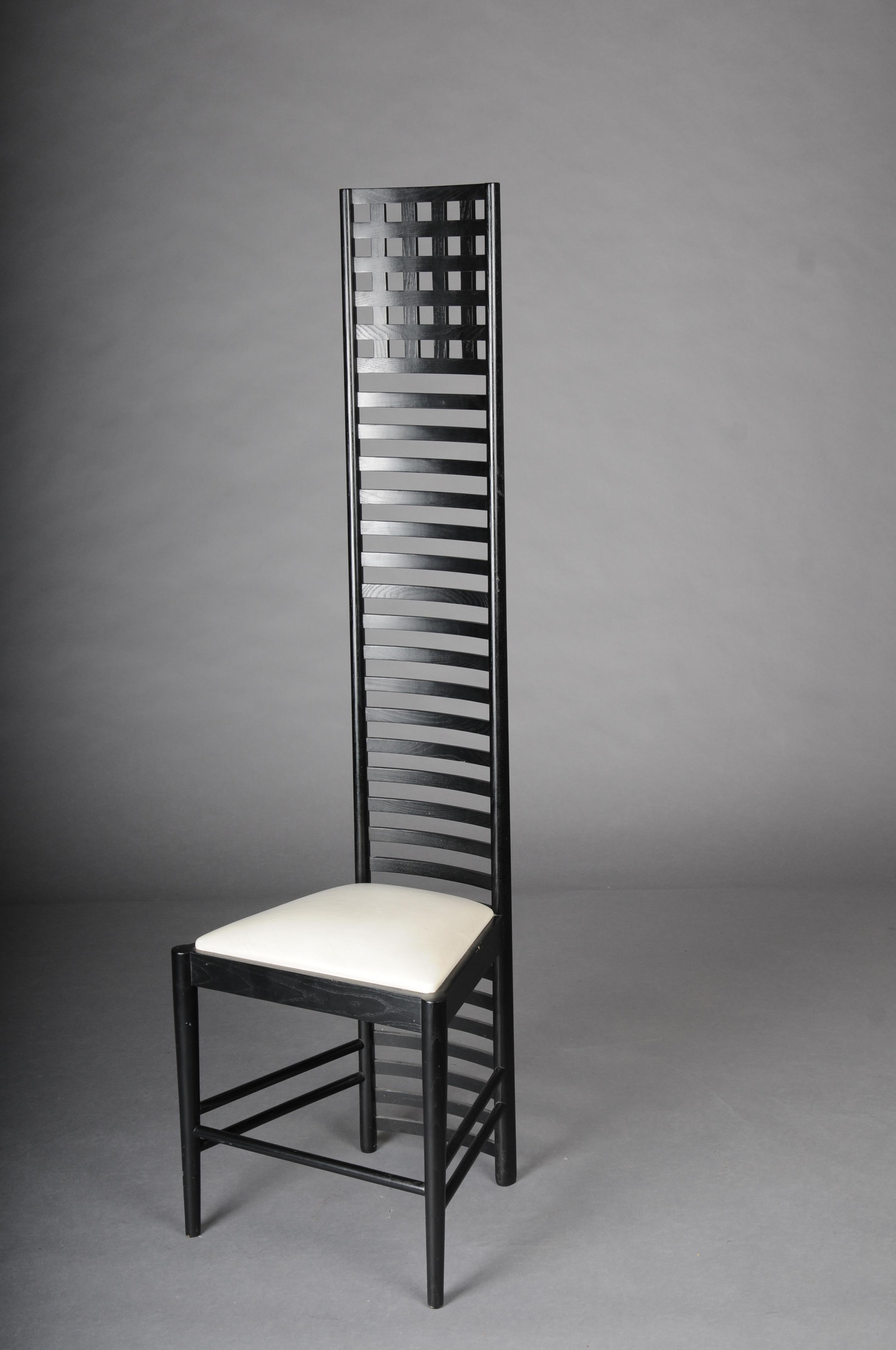 Iconic Hill House 1 Chair by Charles Rennie Mackintosh For Sale 2