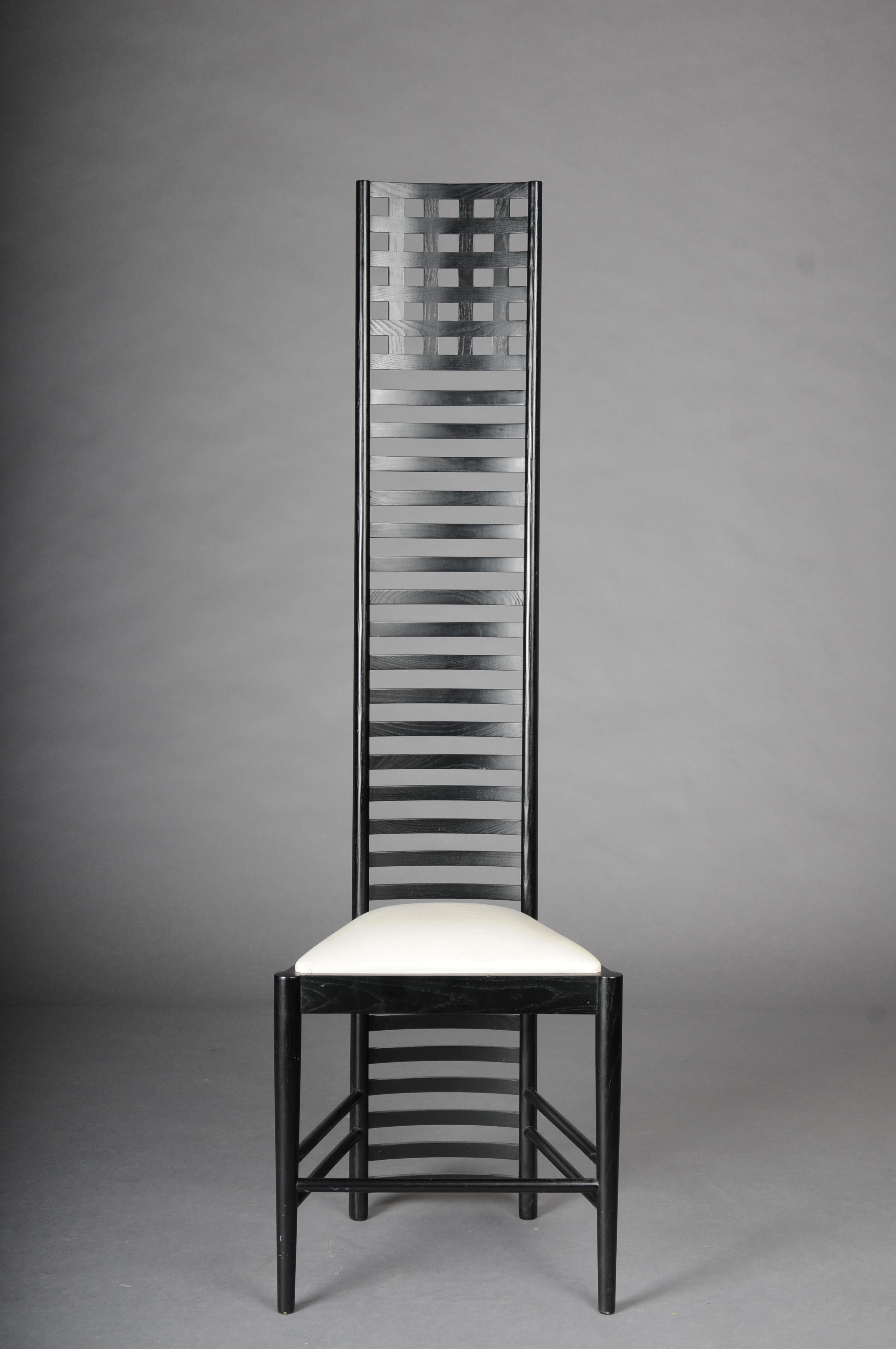 English Iconic Hill House 1 Chair by Charles Rennie Mackintosh For Sale
