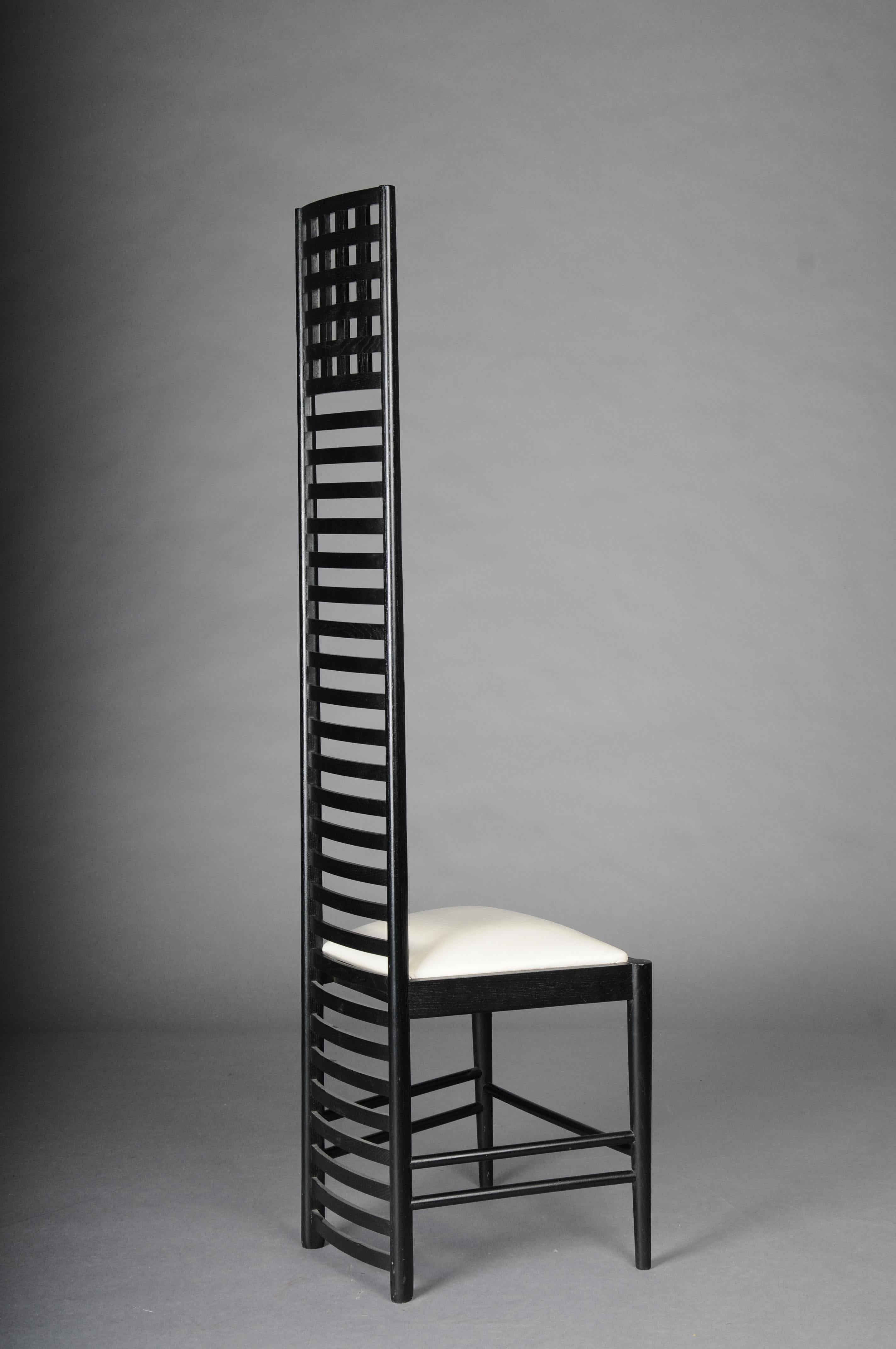 Iconic Hill House 1 Chair by Charles Rennie Mackintosh In Good Condition For Sale In Berlin, DE