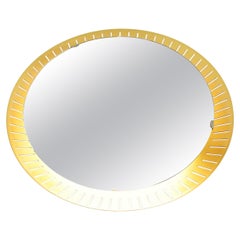 Iconic Illuminated Backlit Mirror by Stilnovo, Italy 1950s
