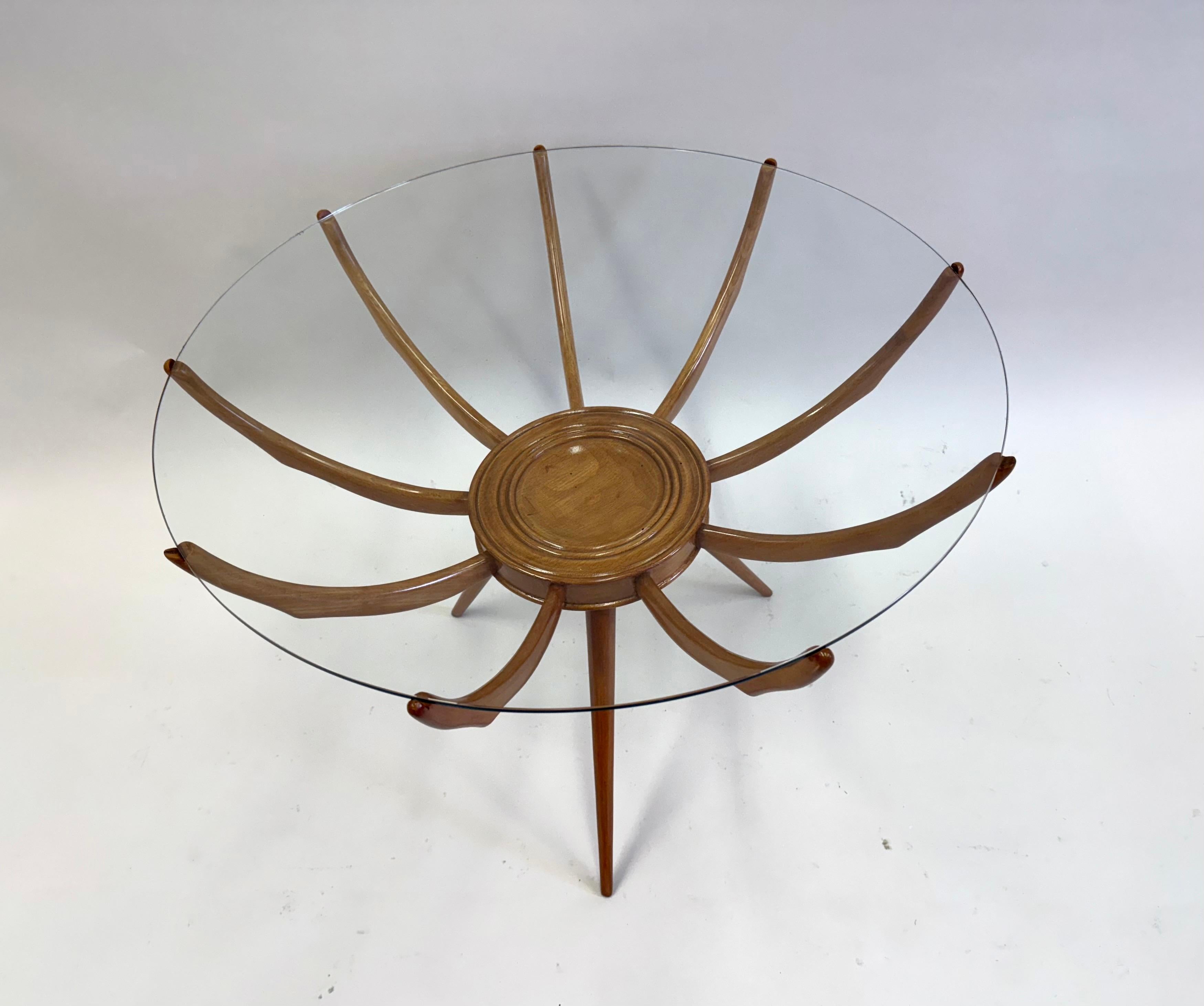 Tables d'appoint ou tables basses iconiques de Carlo di Carli, italiennes et modernes du milieu du siècle dernier. en vente 4